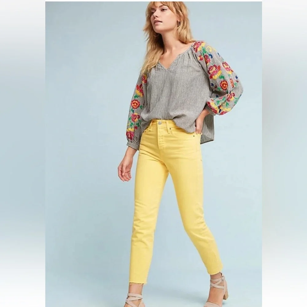 Anthropologie Embroidered Soleil Top by Floreat Size M - Picture 5 of 13